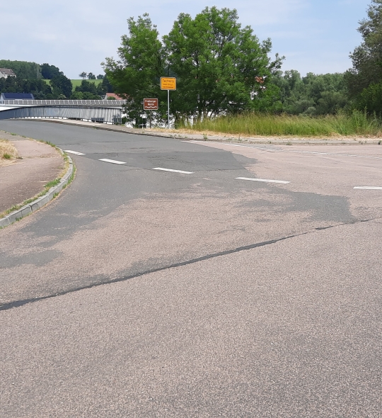 Sperrung an Technitzer Muldenbrücke