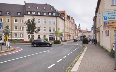 Kurzer Weg für Radfahrer