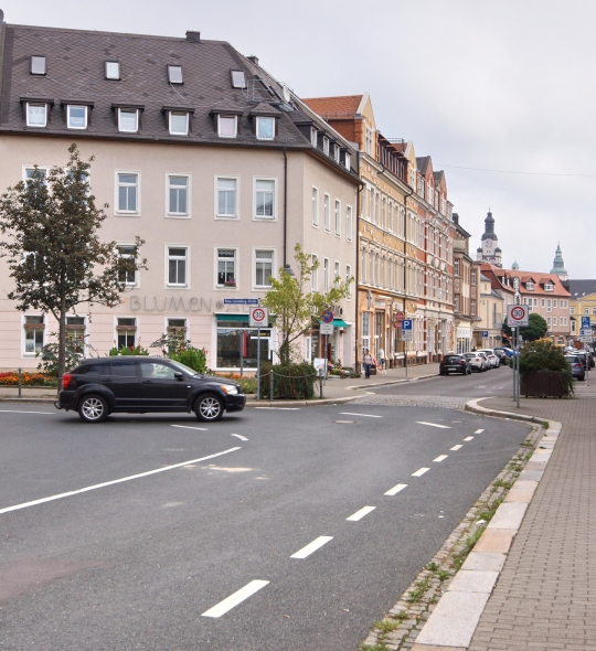 Kurzer Weg für Radfahrer