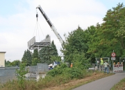 Eingeschwebt: Neue Brücke in Großbauchlitz