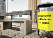 Hippe Sprüche für coole Mülleimer - Aktion wird umgesetzt