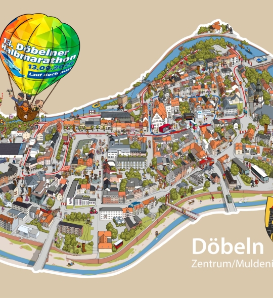 Verkehrseinschränkungen zum Döbelner Halbmarathon
