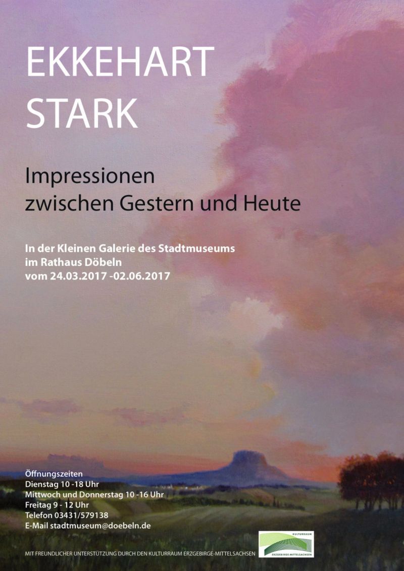 Plakat zur Ausstellung Ekkehart Stark