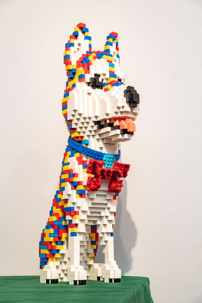 Lego Riesenhund nach eigenem Entwurf Foto Lutz Weidler