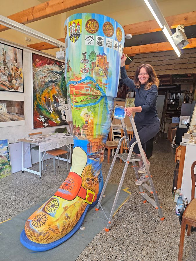 Mühlenstiefel im Atelier Olga Scheck